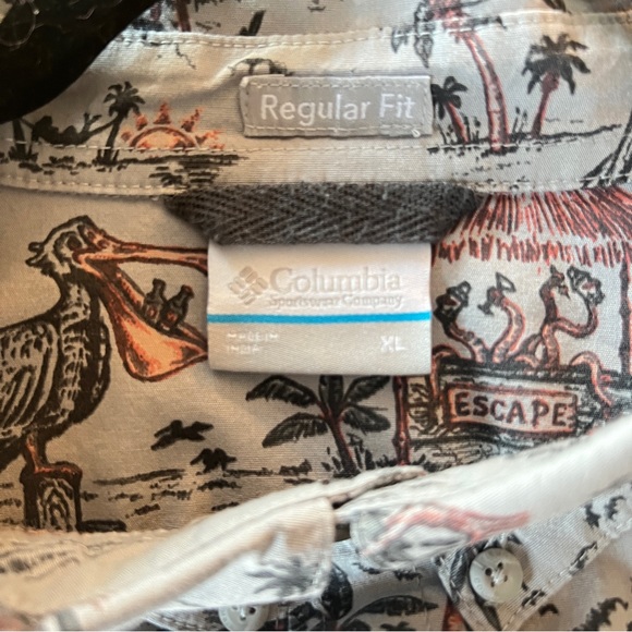 Columbia Rapid Rivers Printed Shirt Sz XL - Picture 6 of 6